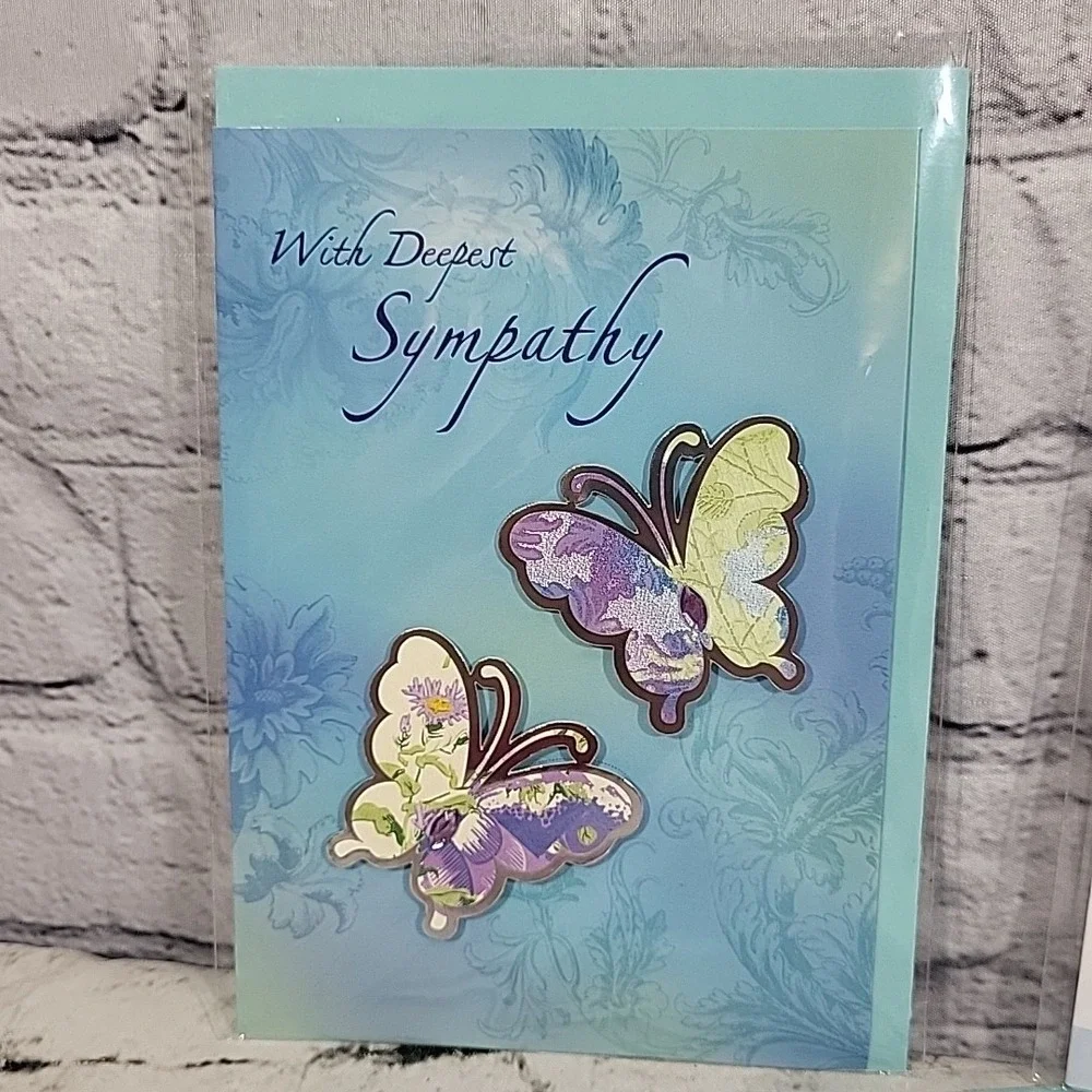 New 3D Greeting Cards Lot Of 5‎ Sympathy Condolences Get Well Soon Envelopes